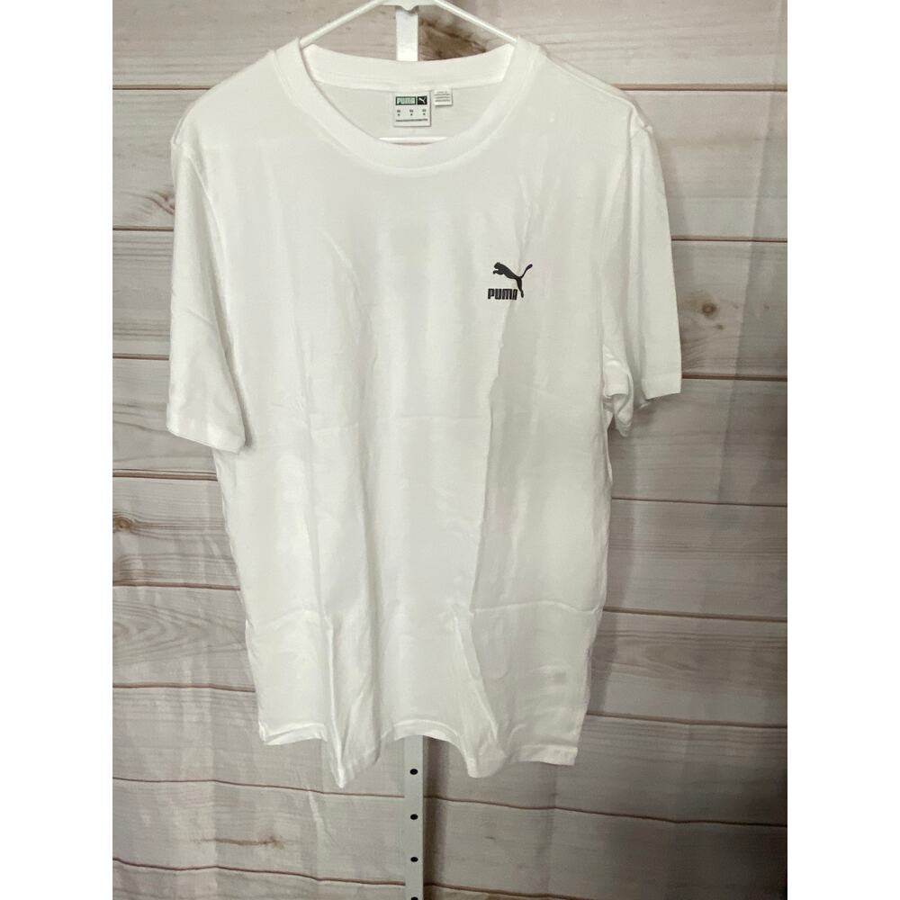 Brand New Puma Women's Medium White Essentials Short Sleeve T-Shirt Short Sleeve